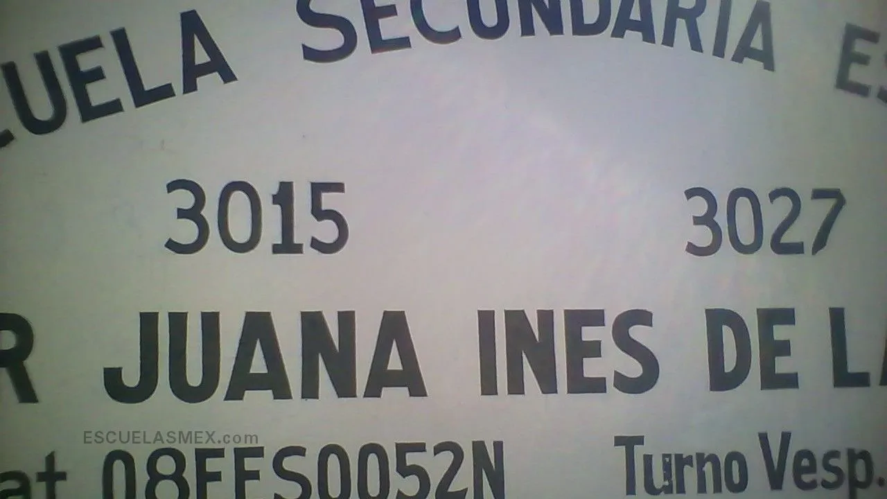 Secundaria Estatal 3015 Sor Juana Ines de la Cruz Entrada