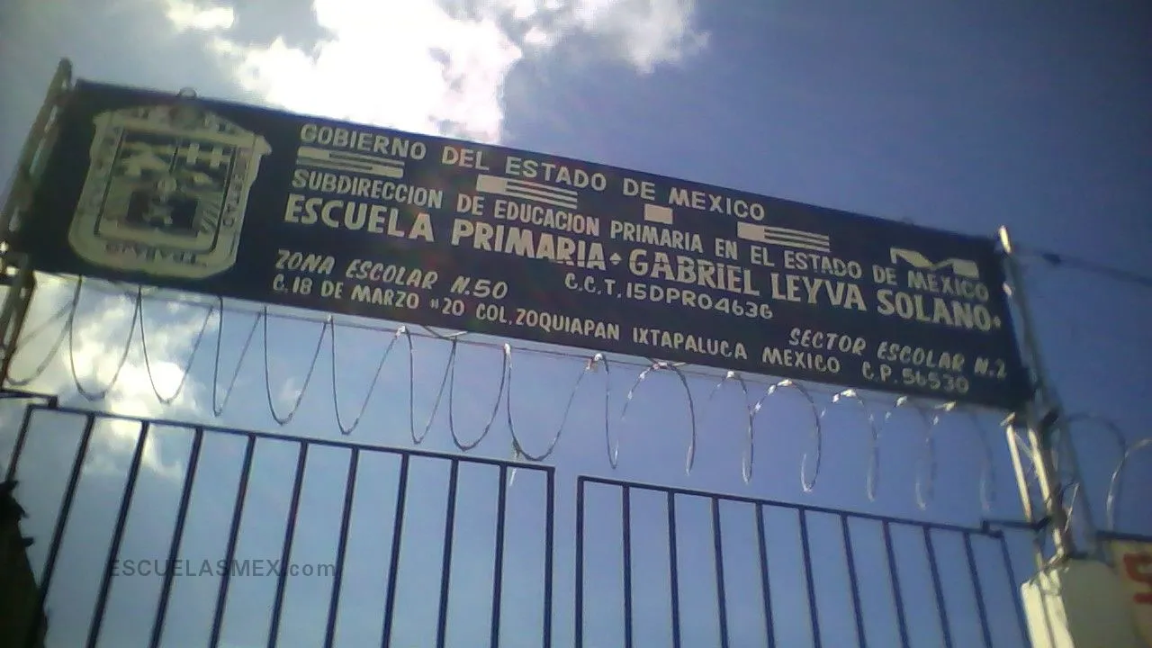 Primaria Gabriel Leyva Solano CCT 15DPR0463G en Ixtapaluca, Mex.