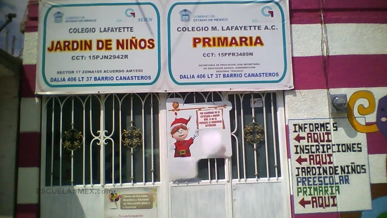 Colegio Madame de Lafayette, A. C. Entrada