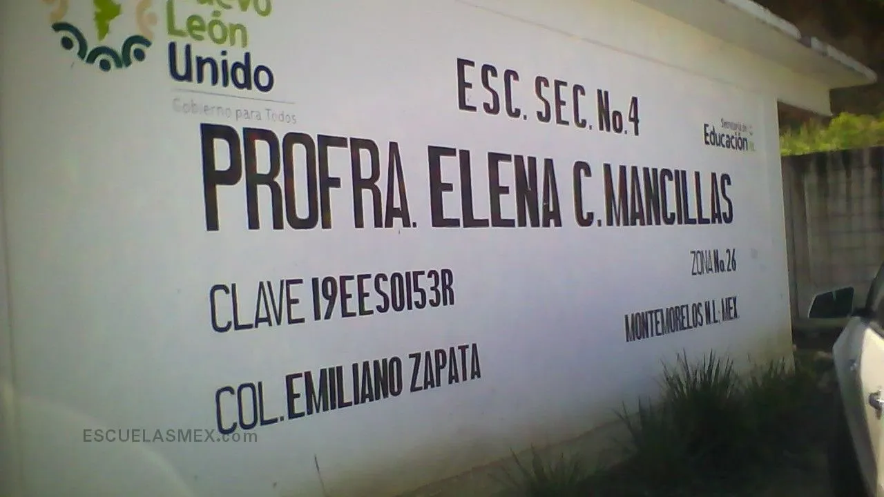 Secundaria Num. 4 Profra. Elena C. Mancillas Entrada